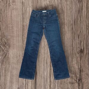 Chico's Platinum Ultimate Fit Boot Leg Blue Flare Wide Leg Jeans Timeless Style